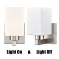 thumbnail image 5 of Moose 2-Light Brushed Nickel Modern Dimmable LED Wall Sconces, 5 of 9