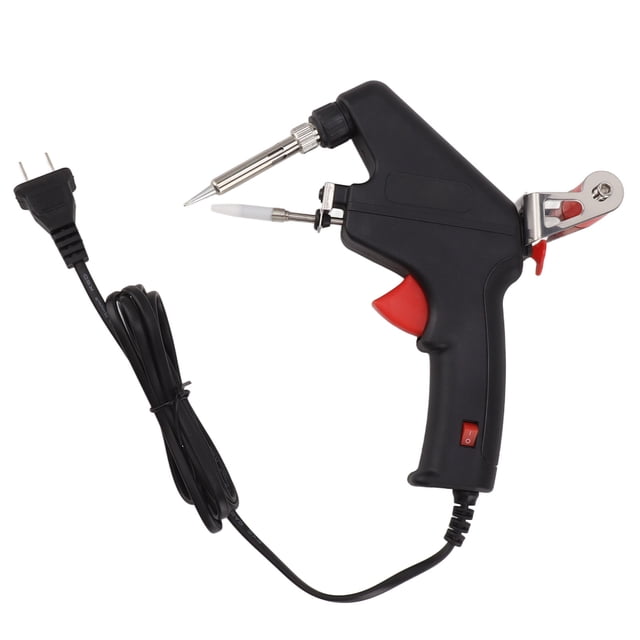 Soldador de mano de 60W, herramienta de soldadura eléctrica negra, enchufe estadounidense de 110V