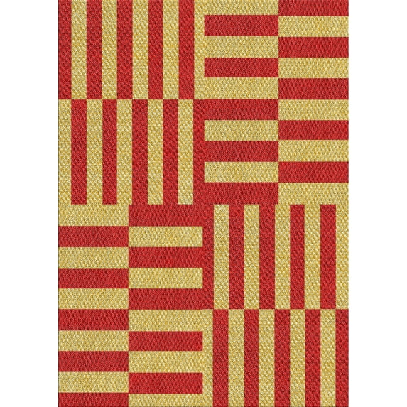 Ahgly Company Machine Washable Indoor Rectangle Transitional Ferrari Red Area Rugs, 2' x 4'
