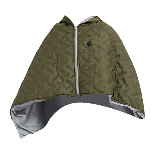 Hearth & Gear Heated Shawl Wraps For Portable USB Heated Blanket Shawl Corded Wearable Blanket Soft Zipper Shawl Wraps Fast Heating Blanket With 8 Heating And 3 Heating For Outdoor Home Exercise Steps