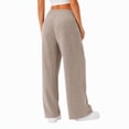 thumbnail image 3 of Wide Leg Corduroy Pants for Women Casual Lounge Drawstring Elastic Waist Work Pants with Pockets, 3 of 7