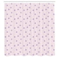 thumbnail image 2 of Ambesonne Japanese Print Shower Curtain, Line Art Cherry Plot, 69"Wx70"L, Pale Lavender Pink, 2 of 4