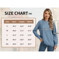 thumbnail image 5 of TEMEFON Women's Crewneck Sweatshirts Lightweight Long Sleeve Tunic Tops Cute Pullover Shirts, 5 of 5