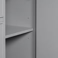 thumbnail image 5 of 36-Inch Gray Bathroom Vanity,4 Drawers,1 Cabinet Door, Adjustable Shelf - Multi-Functional Storage - 36*18*34(Sink not included), 5 of 8