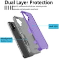thumbnail image 2 of iPhone 16 Case ,2 in 1 Phone Case for iPhone 16 6.1 inch ,Takfox Shockproof Protection Heavy Duty Armor Durable Hard Plastic & Rubber Rugged Full Body Bumper Cover- Purple, 2 of 8