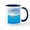 White/Navy Inside, variant on CafePress - Leopard Seal Penguins And Ice Mug - 11 oz Ceramic Mug - Novelty Coffee Tea Cup
