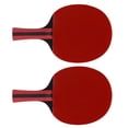 thumbnail image 4 of Table Tennis Paddles Balls Set, Portable Hard Wearing Elastic Feeling Comfortable Handle Pingpong Paddles And Balls Wood Rubber Sturdy  For Training Red,Black, 4 of 8