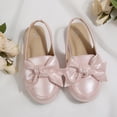 thumbnail image 6 of Rexoro Girls Dress Shoes Flats Sparkly Glitter Fabric Elastic Slingback Toddler Loafers for Party, 6 of 7