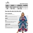 thumbnail image 5 of Edolynsa Caftans for Women Plus Size Swimwear Kaftan Cover up Loose Fit Beachwear Mumu House Dress Nightgown, 5 of 9