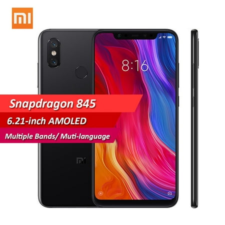 Mi3 Xiaomi Mobile Phone Xiaomi Mi 8 Mobile Phone 6GB 128GB 6.21inch FHD+ Screen Snapdragon 845 Octa Core 20MP Front Camera NFC Face Unlock 4G Smartphone ()