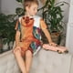 thumbnail image 4 of Fotbe Cozy Knitting Llama Pijama Estampada de 2 Piezas para Niños – Ropa de Dormir de Manga Corta Cómoda para Niños y Niñas, Camiseta y Shorts de Algodón-X-Large, 4 of 6