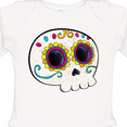 thumbnail image 4 of Inktastic Cute Sugar Skull for Day of the Dead Boys or Girls Long Sleeve Baby Bodysuit, 4 of 5