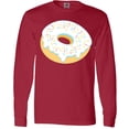 thumbnail image 3 of Inktastic White Donut with Sprinkles Long Sleeve T-Shirt, 3 of 5