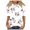 Green, variant on Towmus Women's Casual 3/4 Sleeve T-Shirts Round Neck Graphic Printed Tunic Tops Basic Tees Blouses