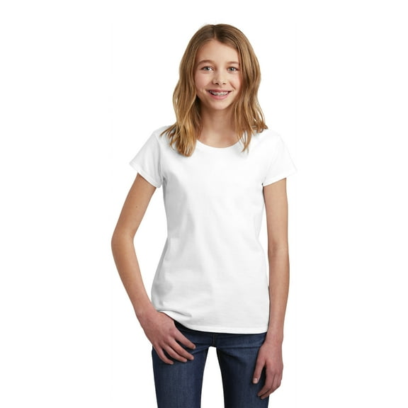 District Girls Very Important Tee Dt6001yg - White - XS