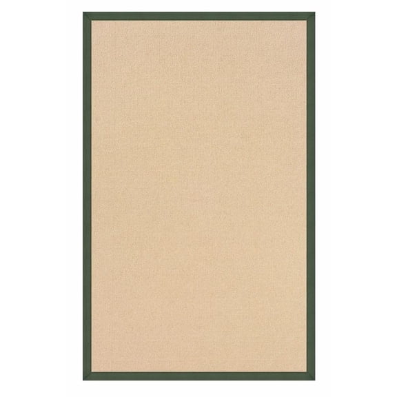 Linon Empire Machine Tufted Wool 1'10"x2'10" Rug in Natural and Green