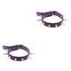 thumbnail image 4 of Qarigey Gargantilla de corazón Clavícula Regalo dulce multicolor Estilo europeo Collar colorido Diseño simple Gargantillas de cuero Púrpura Púrpura 2piezas Qarigey CBP038310, 4 of 5