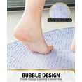 thumbnail image 4 of HITSLAM Bath Mat for Tub Non Slip,Oval Bath Mats with Suction Cups and Drain Holes, Machine Washable Shower Mat for Bathroom,35"x16" Clear, 4 of 8