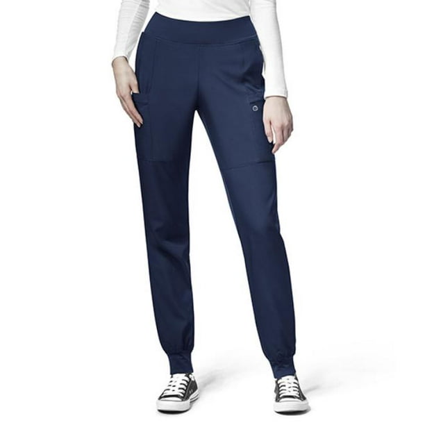 Women's Petite Pluse Size Comfort Waist Jogger Scrub Pant - Walmart.com