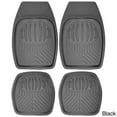 thumbnail image 2 of OxGord Car Floor Mats Ridged Rubber Full Set Universal Fit (4 Piece) (Gray), 2 of 5