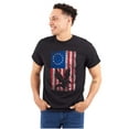 thumbnail image 3 of Bald Eagle American Colonies USA Flag Men's Graphic T Shirt Tees Brisco Brands M, 3 of 6