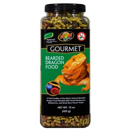 Zoo Med Gourmet Bearded Dragon Food [Reptile Bearded Dragon Food, Reptile Supplies] 45 oz (3 x 15 oz)
