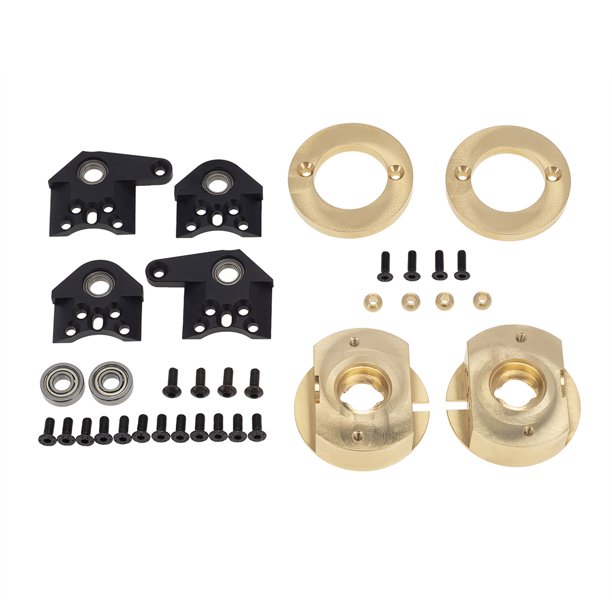 Nudillos de dirección durabilidad de cobre instalación práctica contrapeso Resistente práctica práctica práctica para rc crawler negro 1 set Inevent FN001502-01