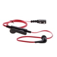 thumbnail image 2 of Auriculares Auriculares Micrófono Cable plano para auriculares para radio de 2 pines rojo Hugo Auriculares tipo walkie-talkie, 2 of 10