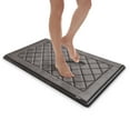 thumbnail image 4 of Microdry Diamond Charcoal Infused Memory Foam Shower/Bath Mat 21x34", Dark Grey, 4 of 9