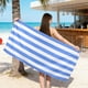 thumbnail image 1 of Microfiber Beach Towel 59.1x29.5in for Travel, Sand Free Quick Dry Towel for Swimming Pool, Double Sided Velour Bath Towel for Camping, 1 of 6