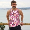 thumbnail image 6 of Logiee Cute Girl Print Men's Workout Tank Top,Quick Dry Workout Tank Top,Gym Muscle Tee,Fitness Bodybuilding Sleeveless T Shirt-4X-Large, 6 of 7
