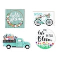 thumbnail image 2 of Ympkerial Spring Table Centerpiece - Hello Sunshine Wooden Signs for Easter Farmhouse Rustic Decor, Set of 4 Pcs Fresh Style Spring Table Decorations for Home Office Indoor Party, 2 of 9