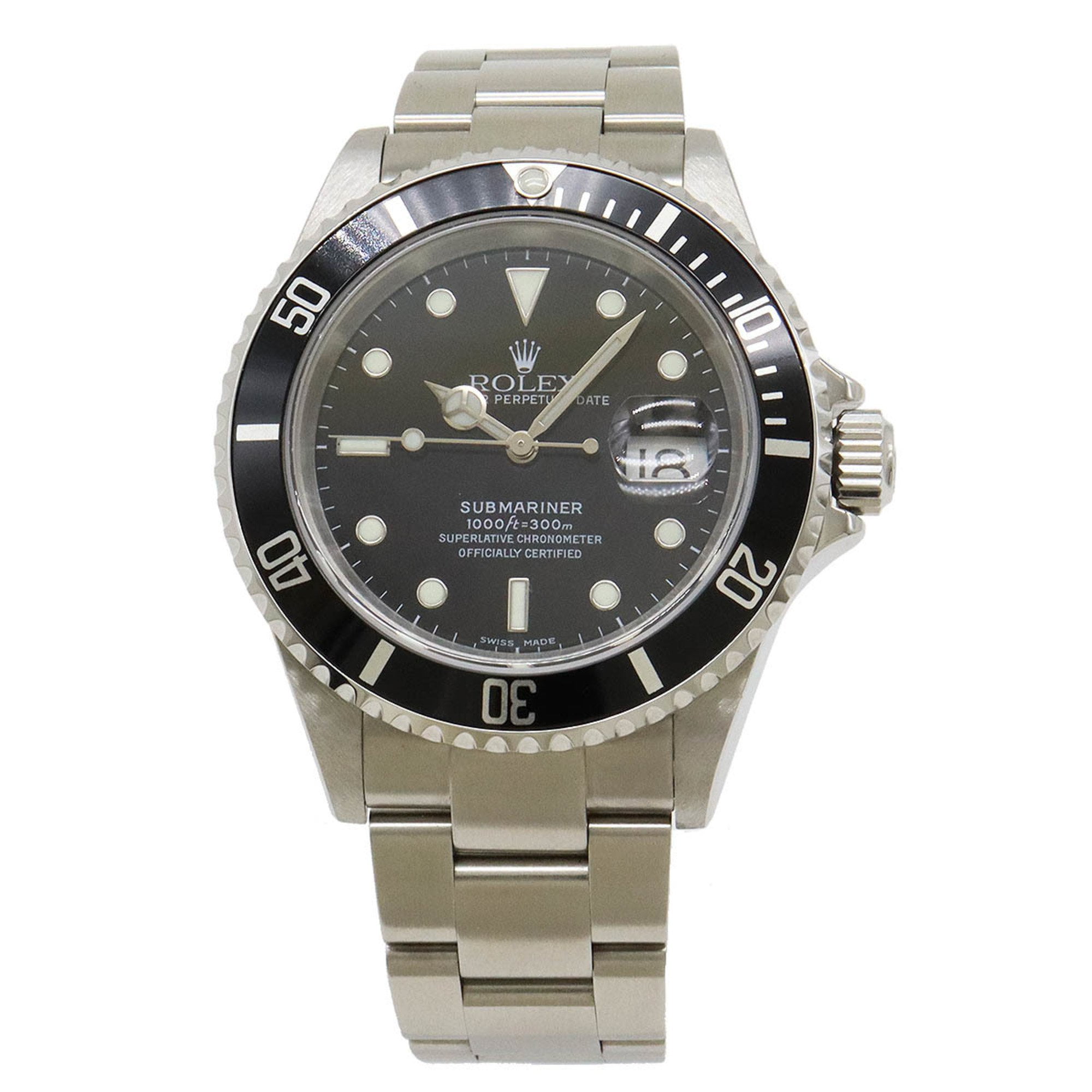 Pre-Owned ROLEX Rolex Submariner Date Black Dial SS Y-Serial Men's AT Automatic Watch...