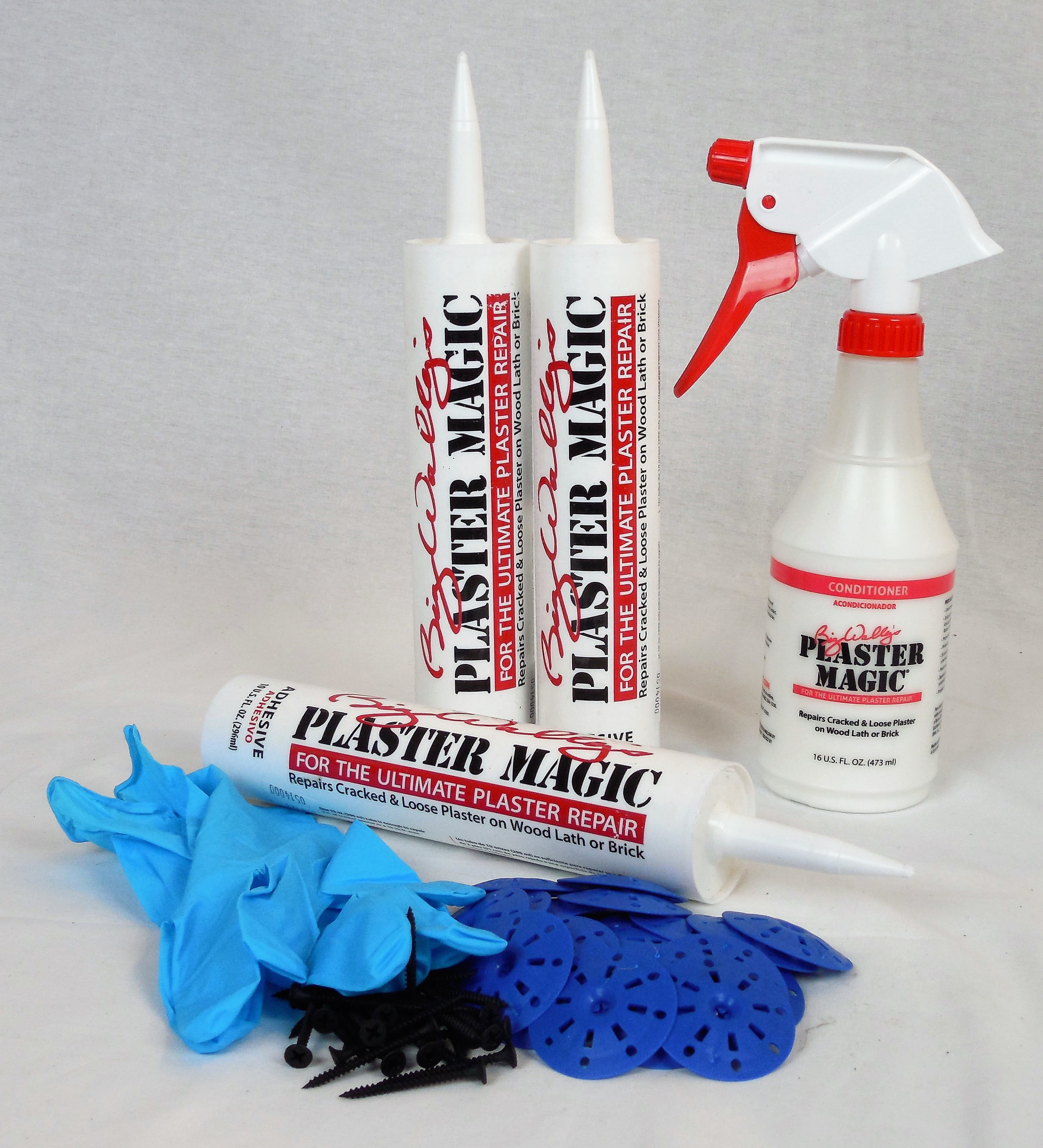 Plaster Magic Plaster Repair Kits  Plaster repair, Plastic clamps, Brick  repair