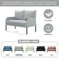 thumbnail image 6 of Gewnee 45.7”Small Modern Loveseat Couch,Fabric Upholstered 2-seater Sofa for Apartment or Small Living Room(Light Gray), 6 of 8