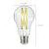 Satco S12431 (6 Pack) Dimmable LED Filament Light Bulbs, 12.5 Watt; Medium Base; 120 Volt