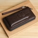 thumbnail image 1 of pstuiky Cartera larga de piel para hombre con cremallera y gran capacidad, con múltiples compartimentos para tarjetas para guardar teléfonos de hasta 6,9 pulgadas., 1 of 2