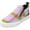 207, variant on Msgm Women's Tie Dye Fur Sneaker 207 Ankle-High Faux Slip-On Shoes - 6M