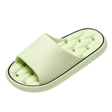 

WNVMWI Slippers for Women Men Couples Bathroom Slippers Shower Shoes Open Toe Leaking Water Soft Bottom Bathing Shoes Large Size House Slippers 40