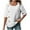 White, variant on UAMVSH Summer Shirts for Women Trendy Lightweight Cotton Linen Dressy Tops Casual Loose Fit Crew Neck Half Sleeve Button Blouses(X-Large,White)