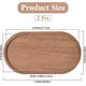 thumbnail image 2 of Bandeja de madera ovalada de 2 piezas, platos de madera para servir, bandeja rústica, bandeja decorativa otomana para mostrador de baño., 2 of 9