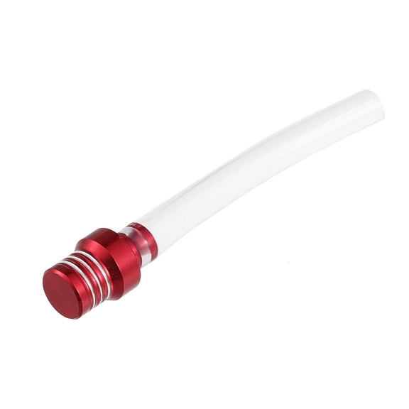 Red Gas Cap Air Vent Hose Tank Breather One Way Valve Tube for ATV Dirt Motorcycle Transparent Tube