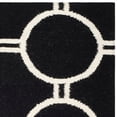 thumbnail image 2 of SAFAVIEH Dhurrie Sloane Geometric Circles Wool Area Rug, Black/Ivory, 3' x 5', 2 of 5