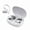 White, variant on Bluetooth Wireless Earbuds with Call Noise Cancellation, LED Display Charging Case, Stereo Low Latency Audio, Auto Pair Type-C Charge, Long Playback Stylish Headphones for Daily Commute