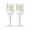White, variant on Host Wine Freeze Double Walled Stemmed Wine Glasses, 6.5oz Set of 2, Gray