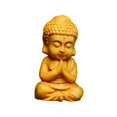 thumbnail image 4 of Estatua de Buda de madera, escultura hecha a mano, adornos, figura de Sakyamuni en miniatura de monje Estilo B Soledad Estatua de Buda, 4 of 10