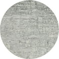 thumbnail image 1 of Ahgly Company Indoor Round Contemporary Gray Abstract Area Rugs, 3' Round, 1 of 6