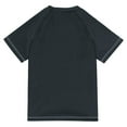 thumbnail image 6 of FORMRS Boys Rash Guard with Short Sleeves UPF 50+ Swim Shirts Sizes 3-12T, Black Marble, 6 of 6
