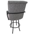 thumbnail image 2 of Swivel Counter 26" Bar Stool - M-60 Mojave Gray Fabric on Black Metal Frame, 2 of 3