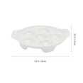 thumbnail image 2 of 1pc Baking Pan Conch Baking Dish Snail Dish Practical Barbecue Pan (White), 2 of 7